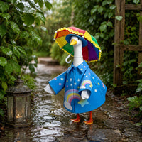 Goose Raincoat Set Festival Garden Decor Outdoor for Yard
