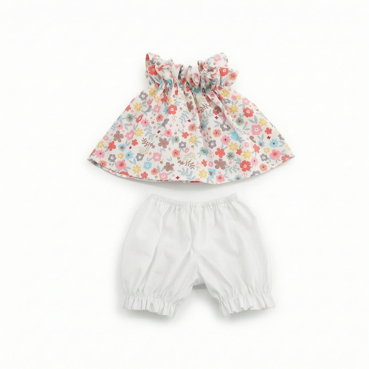 Doll Dress with Bloomers Sleeveless 60cm Doll Clothes Ruffled for Shelf Display