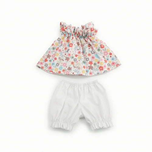 Doll Dress with Bloomers Sleeveless 60cm Doll Clothes Ruffled for Shelf Display