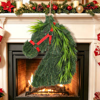 Horse Head Wreath Lightweight Horsehead Decor Faux for Homeowners