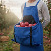 Harvesting Apron Waterproof Gathering Apron Adjustable Straps Fruit Picking Bag for Gardeners, Orchard