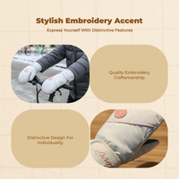 Women's thermal ski gloves