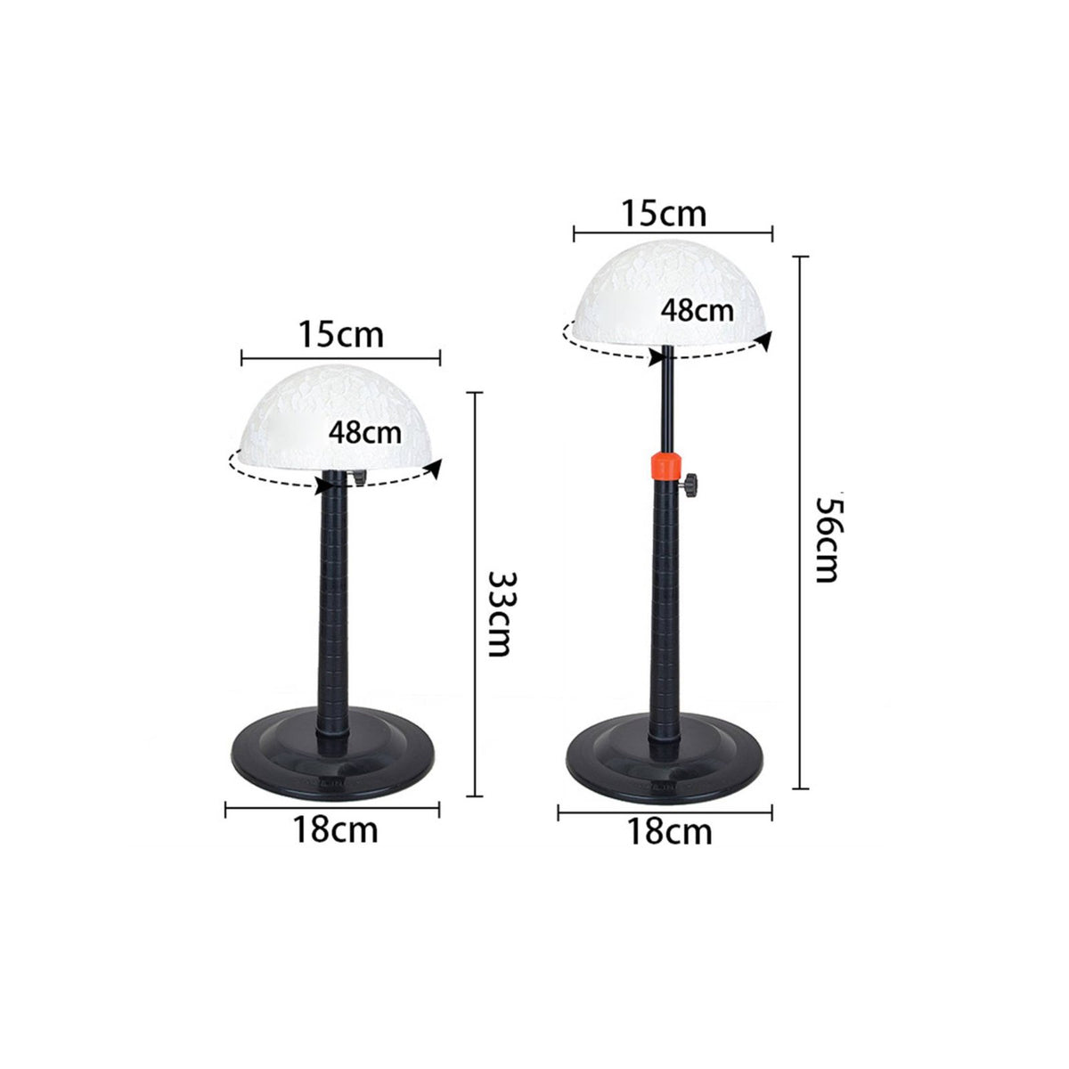 Hanging Hairpiece Stand Space Saving Portable Hairpiece Holder Multi-Functional