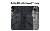 Fashionable Design Long Hooded Raincoat Breathable Fashion Rain Jacket Windproof for Travelers, Campers, Rainy Days, Casual Wear, Outdoor