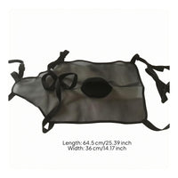 Mesh Belly Cover Rectangular Panel Black Pet Belly Cover Breathable