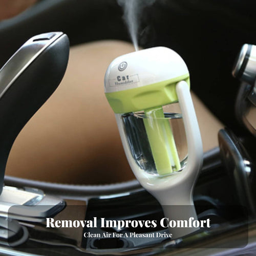 Car Humidifier Mini Car Aroma Dispenser Quiet Mini Essential Oil Dispenser for Long-Distance Drivers, Road Trips, Travel, Office