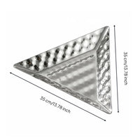 Sashimi Ice Platter Elegant Design Decorative Serving Dish Easy to Clean Stainless Steel Serving Tray for Home Entertainers, Catering Events, Parties