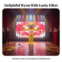 Chinese Dragon Mascot Costume Comfortable to Wear for Stage Performances, Adults