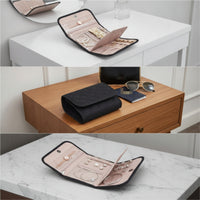 Jewelry Storage Pouch Quilted Travel Jewelry Organizer Bag Practical for Trips