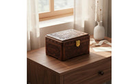 Wooden Jewelry Box Multi-Compartment Traditional Jewelry Case Vintage Design