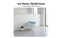 Thickened Design Resin Toilet Seat Solid Construction Universal Toilet Seat Easy to Clean Crack Resistant for Homeowners, Families, Adults, Home, Hotel, Restaurant