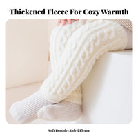 Fleece Lined Baby Leg Sleeves Soft & Comfortable Baby Crawling Knee Pads Infant Crawling Knee Pads Elastic & Stretchable