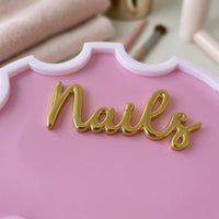 Acrylic Nail Display Board Compact Size Manicure Reference Sign Easy to Set Up