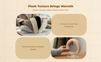 Non-slip washable plush headband