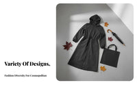 Fashionable Design Long Hooded Raincoat Breathable Fashion Rain Jacket Windproof for Travelers, Campers, Rainy Days, Casual Wear, Outdoor