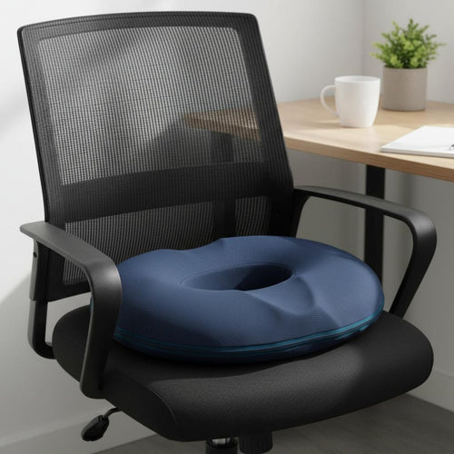 Coccyx Pad All-Day Comfort Tailbone Pressure Relief Pad Ergonomic Donut Pillow Non-Slip Base Ergonomic Office Chair Pad