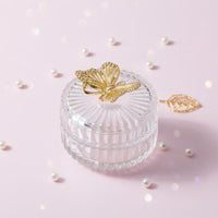 Crystal Candy Bowl Elegant Design Decorative Lidded Container for Party, Wedding
