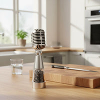 Pepper Mill Pepper Shaker with Handle MIC Design Seasoning Shaker Medium Holes Table Accessory for Kitchen Counter