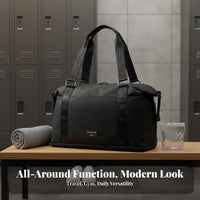 Adjustable Shoulder Strap Large Capacity Weekender Bag Multi-Pocket Wet Dry Separation Carry-on Bag Water-Resistant for Men, Athletes, Beach