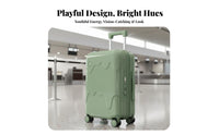 Rotating Wheels Ice Cream Splatter Luggage Lightweight Hardside Carry-on Airline Approved Suitcase Airport Security Lock for Travelers, Professionals, Young Adults, Vacation, Airport, Business Trip, Short Getaway