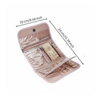 Roll-up Jewelry Case Tangletangle-Resistant Foldable Jewelry Case Clear Pocket