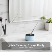 Portable Brush Cleaning Box Reusable Makeup Brush Color Remover Travel-Friendly for Beauty Enthusiasts, Dressing Table, Home