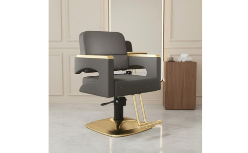Adjustable Height Hydraulic Barber Chair Ergonomic Design Swivel Hair Cutting Chair Heavy Duty Easy to Clean for Barbers, Hairstylists, Barbershop, Beauty Parlor