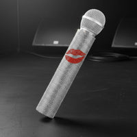 Crystal Mic Sleeve Universal Fit Glittery Mike Cover No Glue Needed for Hosts