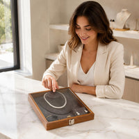 2 Pieces Jewelry Showcase Box Easy to Accessible Personal Accessory Storage