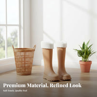 Non-Slip Sole Knee-High Rain Boots Easy to Clean Tall Rain Boots Single-Piece Molding for Adults, Dog Walkers, Outdoor, Gardening