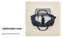 Airplane Friendly Large Capacity Weekender Bag Multiple Carrying Options Weekender Duffel Bag Sturdy for Women, Short Trips, Airport, Beach