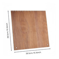 Slanted Charm Rack Large Capacity Walnut Necklace Display Stand for Craft Fair