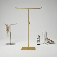 T-Shaped Display Stand Square Base Tabletop Handbag Holder Stable