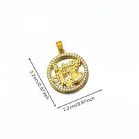 Mom Necklace Charm Micro Pave Setting Mom Heart Necklace Charm Sweet Gift