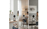 Desktop Visual Communication System with Monitor Single-Button Visual Communication System Camera Two-Way Door Phone for Families, Parents, Elderly, Home