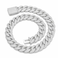 Curb Link Necklace Iced-out Curb Link Chain Statement for Everyday Wear