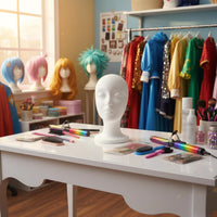 Foam Wig Head Lightweight Wig Display mannequin Head Beauty Accessory for Cosplay Users