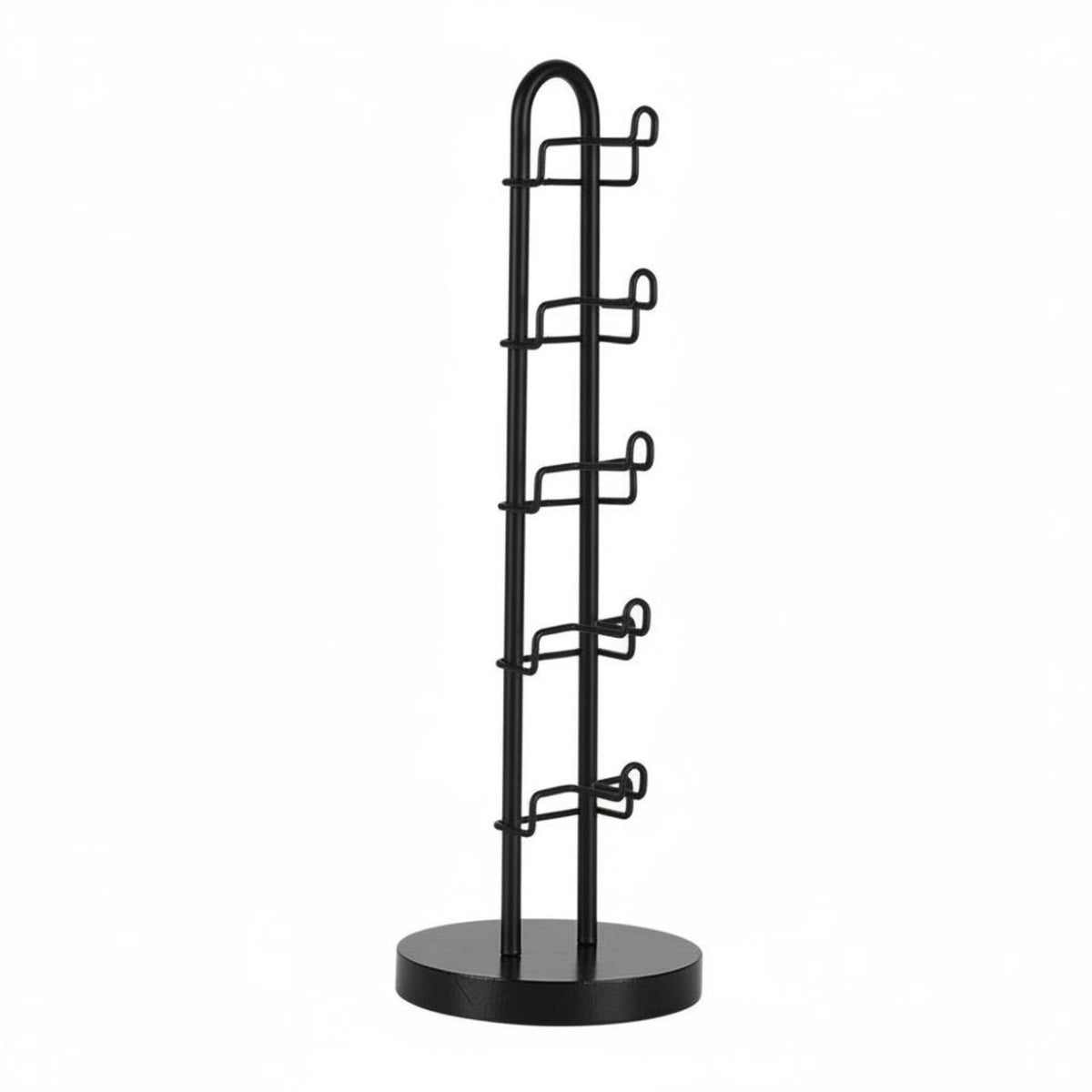 Detachable 5 Tier Glasses Display Stand Space-Saving 5 Tier Sunglasses Stand Stable Base for Retailers, Dresser, Entryway