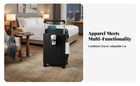 Multifunctional Luggage Lightweight Hardside Carry-on Organized Interior