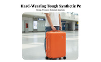Sturdy Hardshell Large Capacity Ribbed Hardside Lightweight Suitcase Combination Lock for Students, Travelers, Vacationers, Vacation, Airport, Short Break Getaway