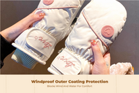 Women's thermal ski gloves