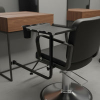 Rotating Hair Tray Movable Barber Chair Tray Easy to Assemble for Barbers