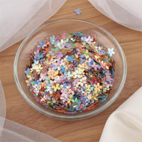 50 G Five Petal Flower Sequin Glittery Flower Sequin Iridescent