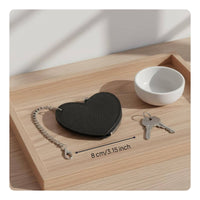 Heart Shaped Change Pouch Multifunctional Leather Keychain Purse Material Cute Bag Charm Pouch for Women