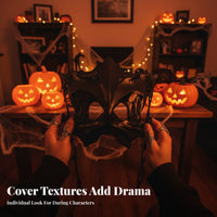 Demonic creature Halfface covering Mythological Design Horror Character face covering for Cosplayers