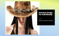 Vintage Cowboy Jazz Hat for Women Travel Brown All Seasons