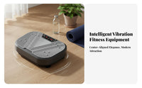 Multiple Workout Modes Whole Body Vibration Machine Wireless Controller Control Vibration Plate Exercise Machine Quiet Engine Vibrating Fitness Stand Anti-Slip Design for Beginners, Adults, Seniors, Living Room
