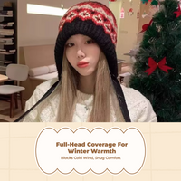 Women's Thick Winter Knit Hat Warm Ear Protection