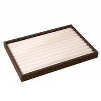 Jewelry Display Tray Beige Textile-Lined-Lined Jewelry Tray Scratch-Resistant