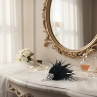 Vintage Bridal Headpiece Handmade Bridal Feather Clip Easy to Wear for Weddings